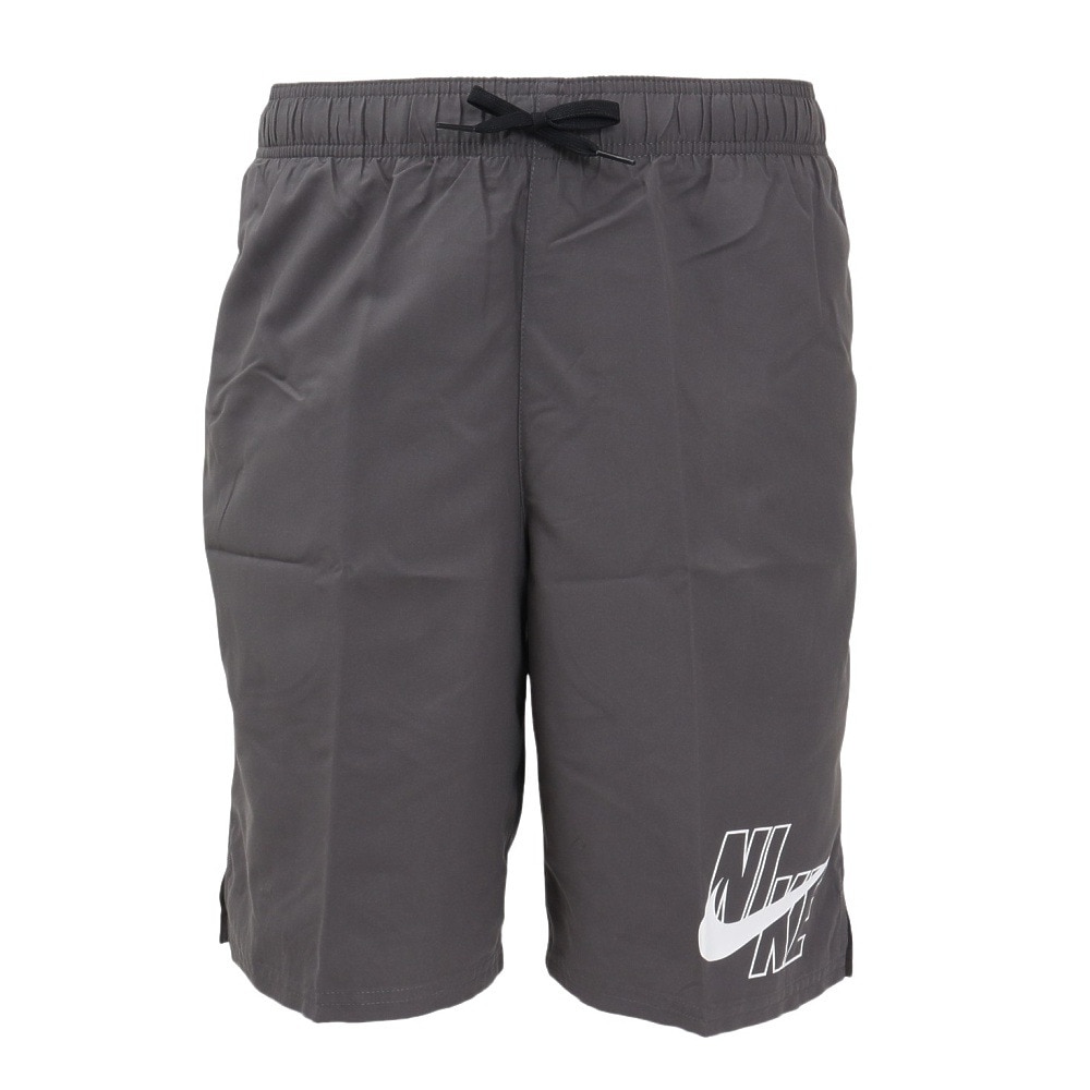 ナイキ（NIKE）（メンズ）水着 水泳 グラフィック 9 ボレーショーツ グレー M-LLサイズ NESSA565-N018 シンプル カジュアル 部活 運動 スポーツ アスリート