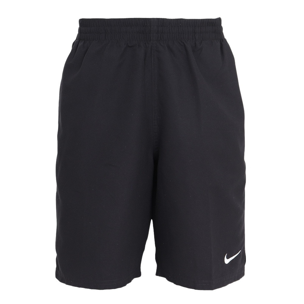 ナイキ（NIKE）（メンズ）水着 メンズ 水泳 ヒーロースタイル9ボレーショーツ 黒 M-3Lサイズ NESSF558-N001 ウエスト調節可 サイドポケット ロゴ入り おしゃれ