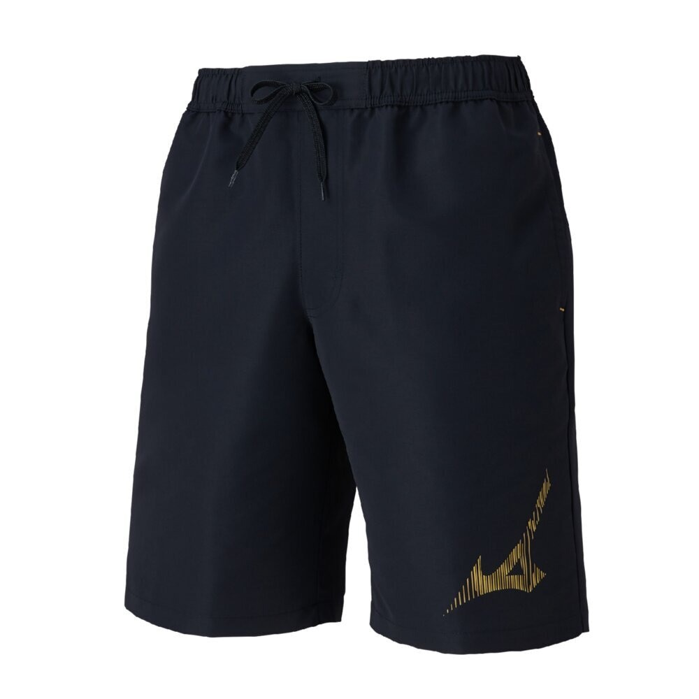 ミズノ（MIZUNO）（メンズ）水着 水泳 アクアフィットネス用 ウォーターショーツ インナー付き ブラック ゴールド S-3Lサイズ N2JBC10795