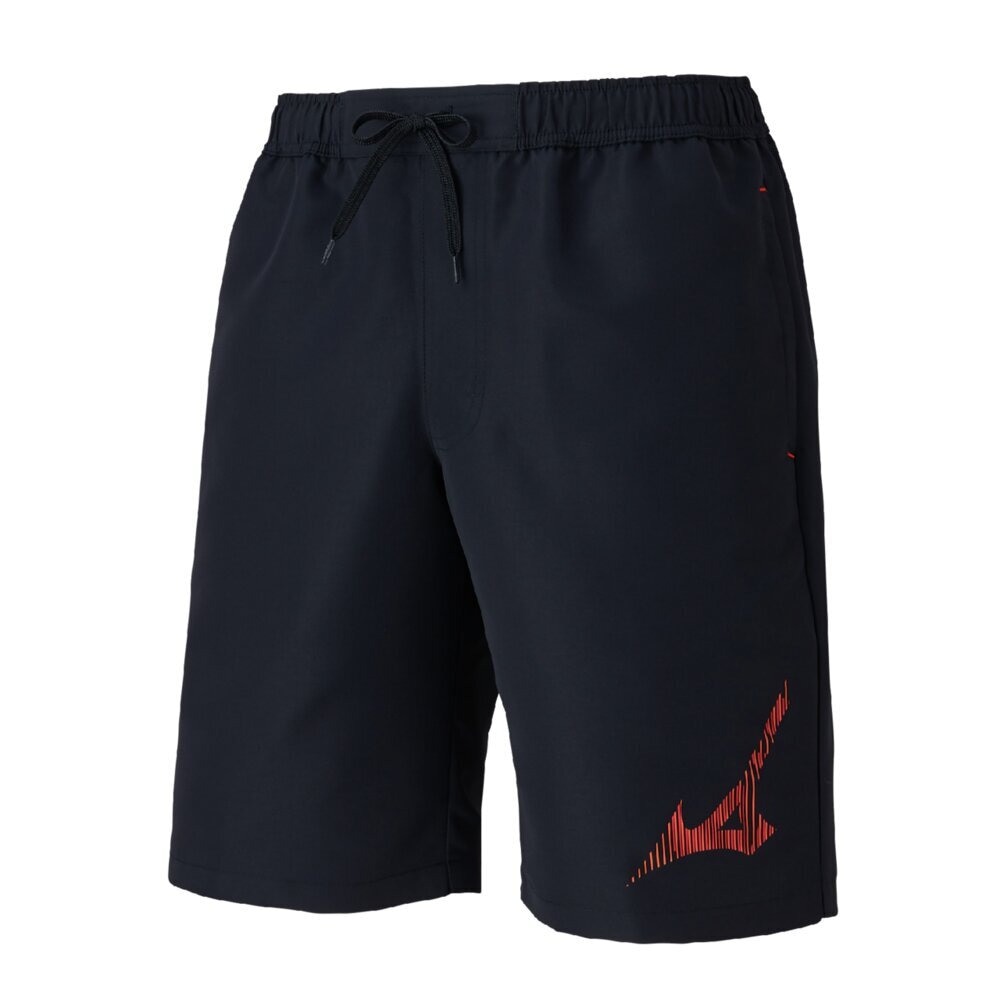 ミズノ（MIZUNO）（メンズ）水着 水泳 アクアフィットネス用 ウォーターショーツ インナー付き 黒 赤 S-3Lサイズ N2JBC10796 ンプル スポーティー ロゴ入り