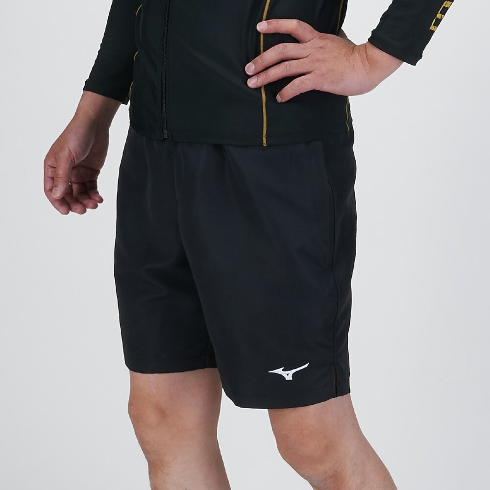 ミズノ（MIZUNO）（メンズ、レディース）水着 水泳 ベーシックウォーターショーツ ミドル 黒 S-3L N2MBCA0309 インナー付 無地 シンプル 学校 新学期 新調 