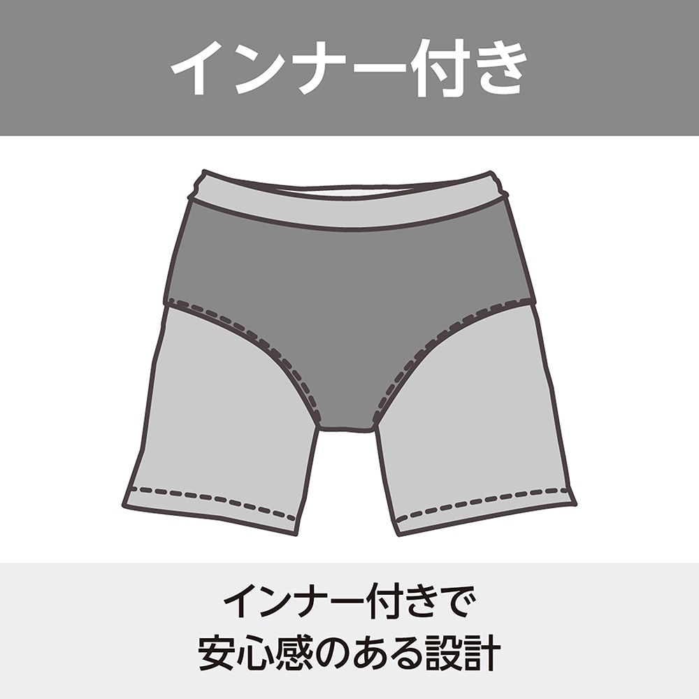 ミズノ（MIZUNO）（メンズ）水着 水泳 アクアフィットネス用ルーズスパッツ インナー付 大きいサイズ N2JBB69084