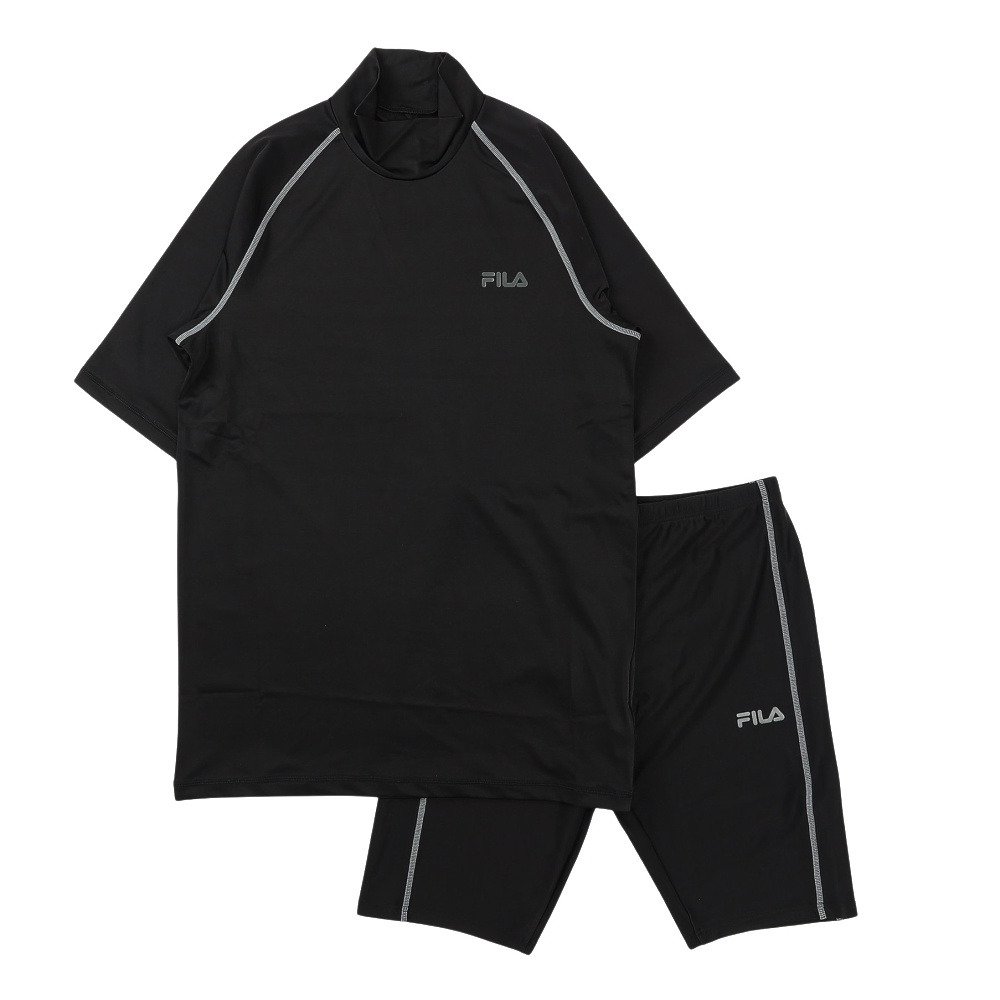 フィラ（FILA）（メンズ）水泳 セパレート スイムスーツ 黒×青 M-4L