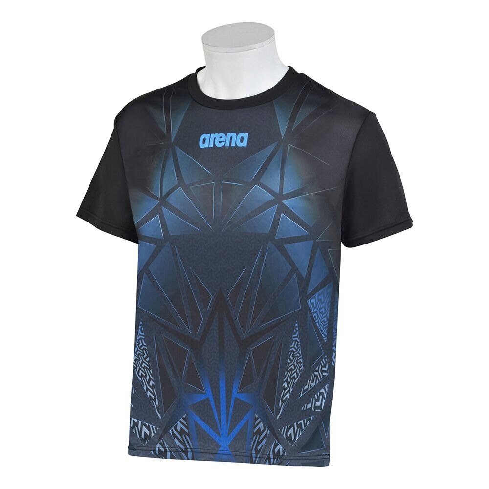  ARENA BISHAMON昇華プリントTシャツ UPF15 AMUQJA51 BKBU