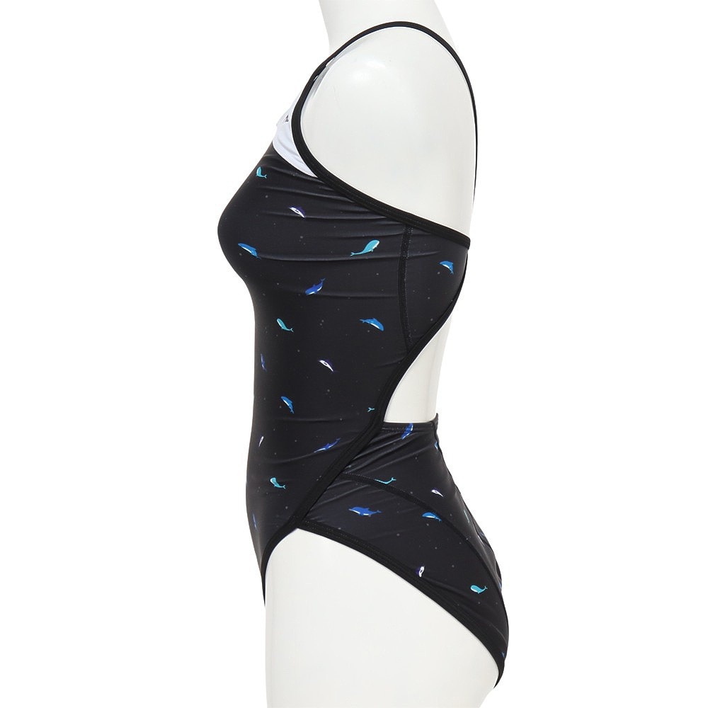 RA（RA）（レディース）フィットネス水着 レディース 水泳 フレックスバック GRAND BLUE RA123-FBLUE BK