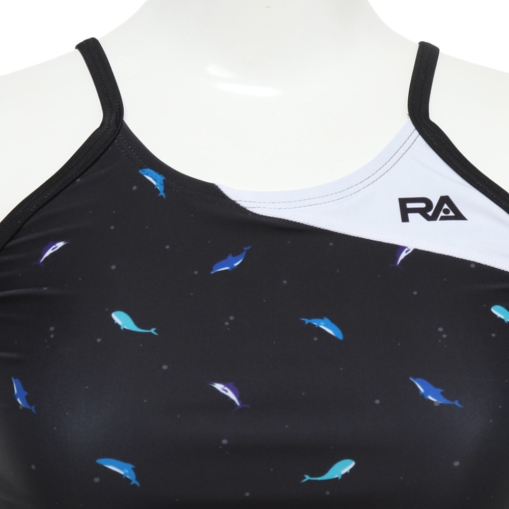 RA（RA）（レディース）フィットネス水着 レディース 水泳 フレックスバック GRAND BLUE RA123-FBLUE BK