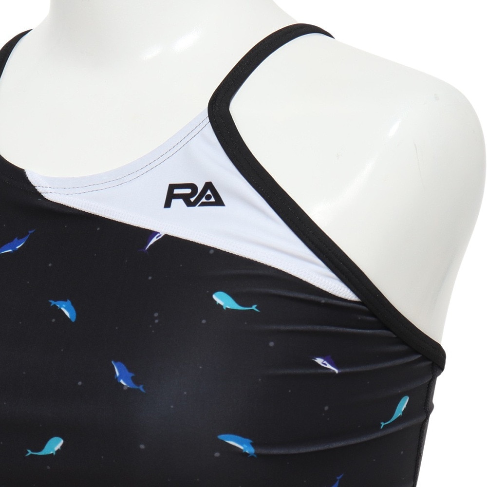 RA（RA）（レディース）フィットネス水着 レディース 水泳 フレックスバック GRAND BLUE RA123-FBLUE BK