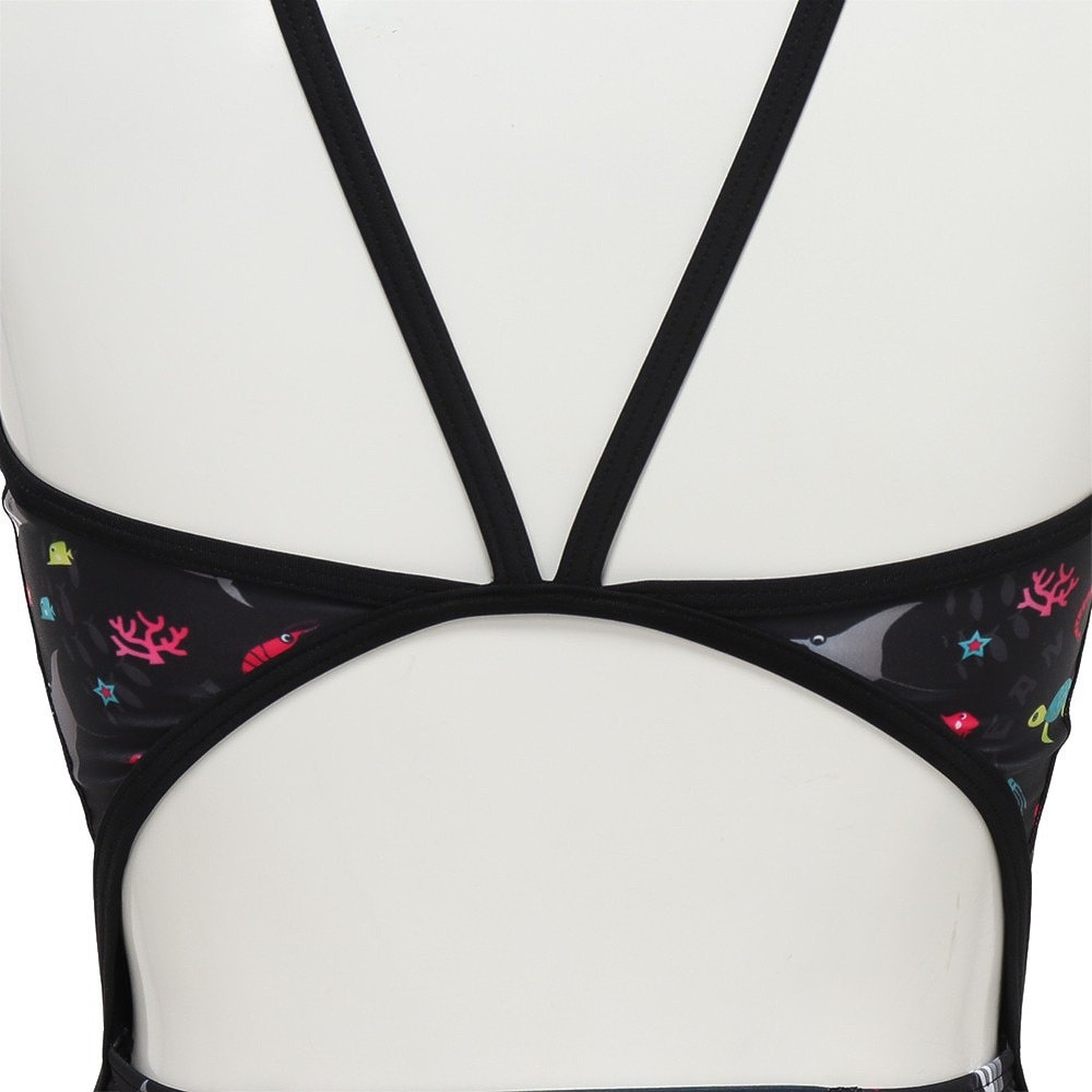 RA（RA）（レディース）フィットネス水着 レディース 水泳 フレックスバック SEA WORLD RA123-FSEAW BK