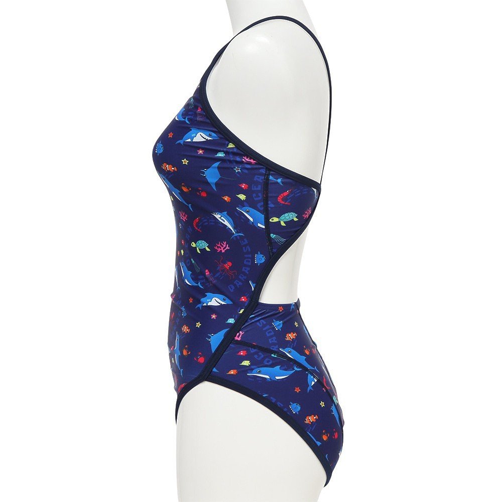 RA（RA）（レディース）フィットネス水着 レディース 水泳 フレックスバック SEA WORLD RA123-FSEAW NV