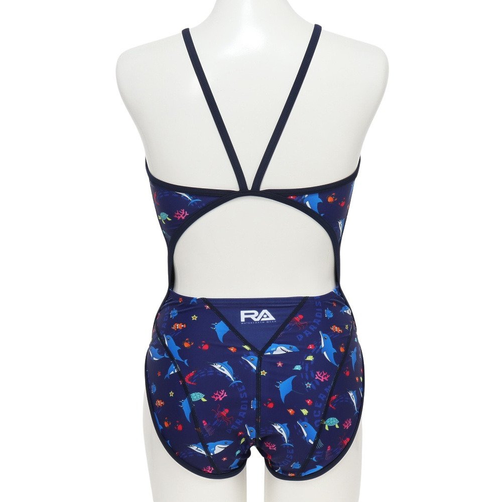 RA（RA）（レディース）フィットネス水着 レディース 水泳 フレックスバック SEA WORLD RA123-FSEAW NV