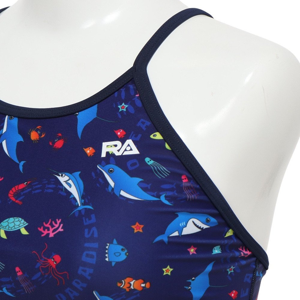 RA（RA）（レディース）フィットネス水着 レディース 水泳 フレックスバック SEA WORLD RA123-FSEAW NV