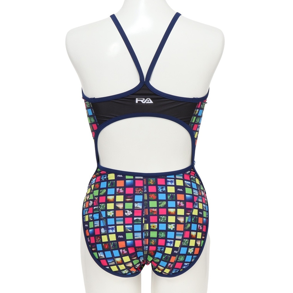 RA（RA）（レディース）フィットネス水着 レディース 水泳 H-バック TROPICAL PLAN RA123-HTROP NV1