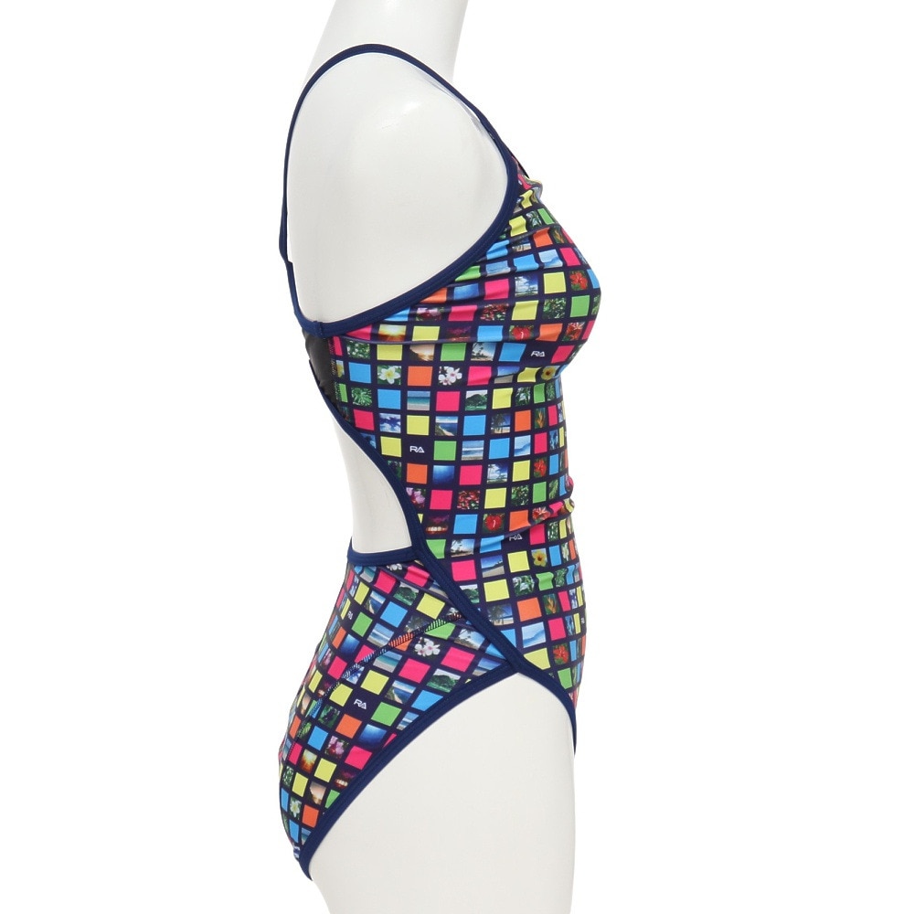 RA（RA）（レディース）フィットネス水着 レディース 水泳 H-バック TROPICAL PLAN RA123-HTROP NV1