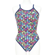 (レディース)フィットネス水着 レディース 水泳 H-バック TROPICAL PLAN RA123-HTROP NV1