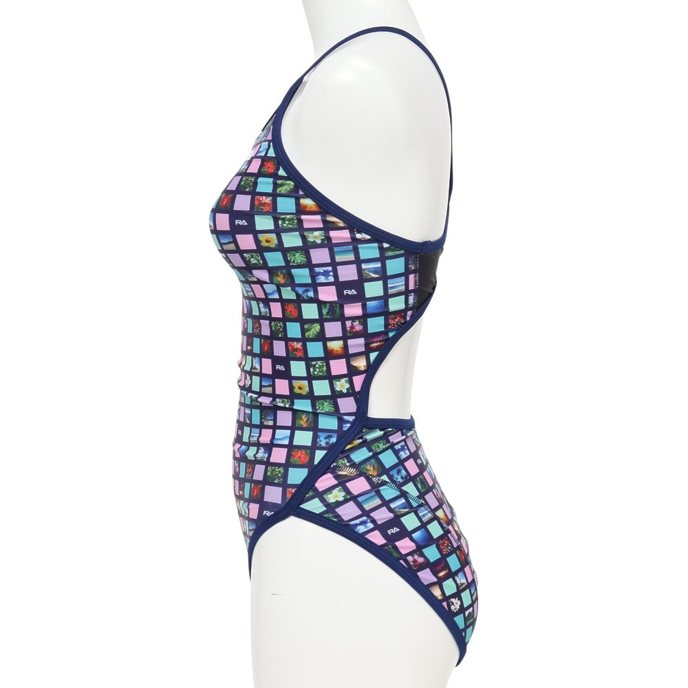 RA（RA）（レディース）フィットネス水着 レディース 水泳 H-バック TROPICAL PLAN RA123-HTROP NV2