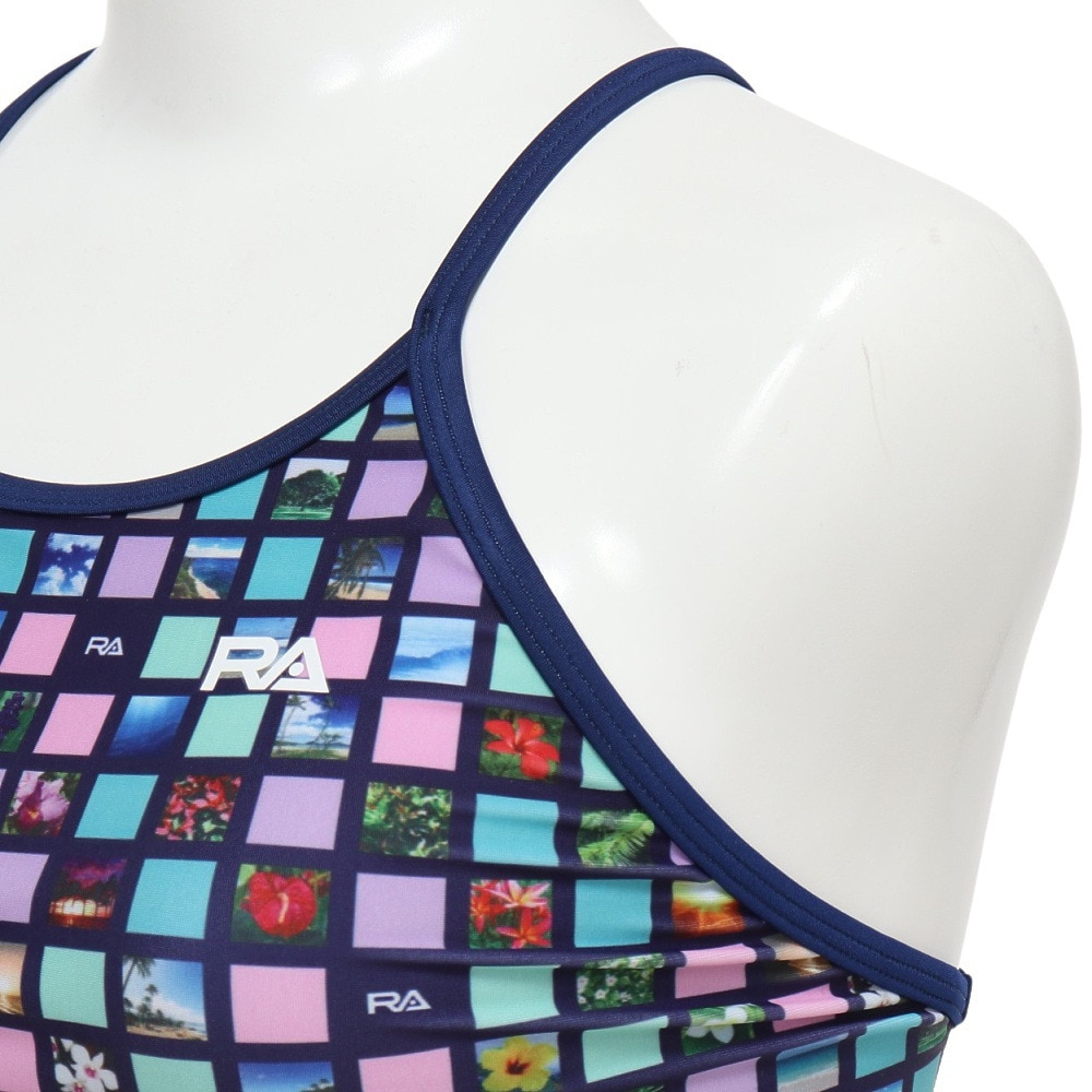 RA（RA）（レディース）フィットネス水着 レディース 水泳 H-バック TROPICAL PLAN RA123-HTROP NV2