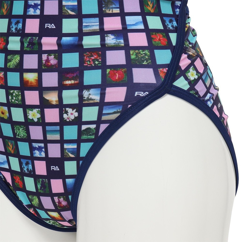 RA（RA）（レディース）フィットネス水着 レディース 水泳 H-バック TROPICAL PLAN RA123-HTROP NV2
