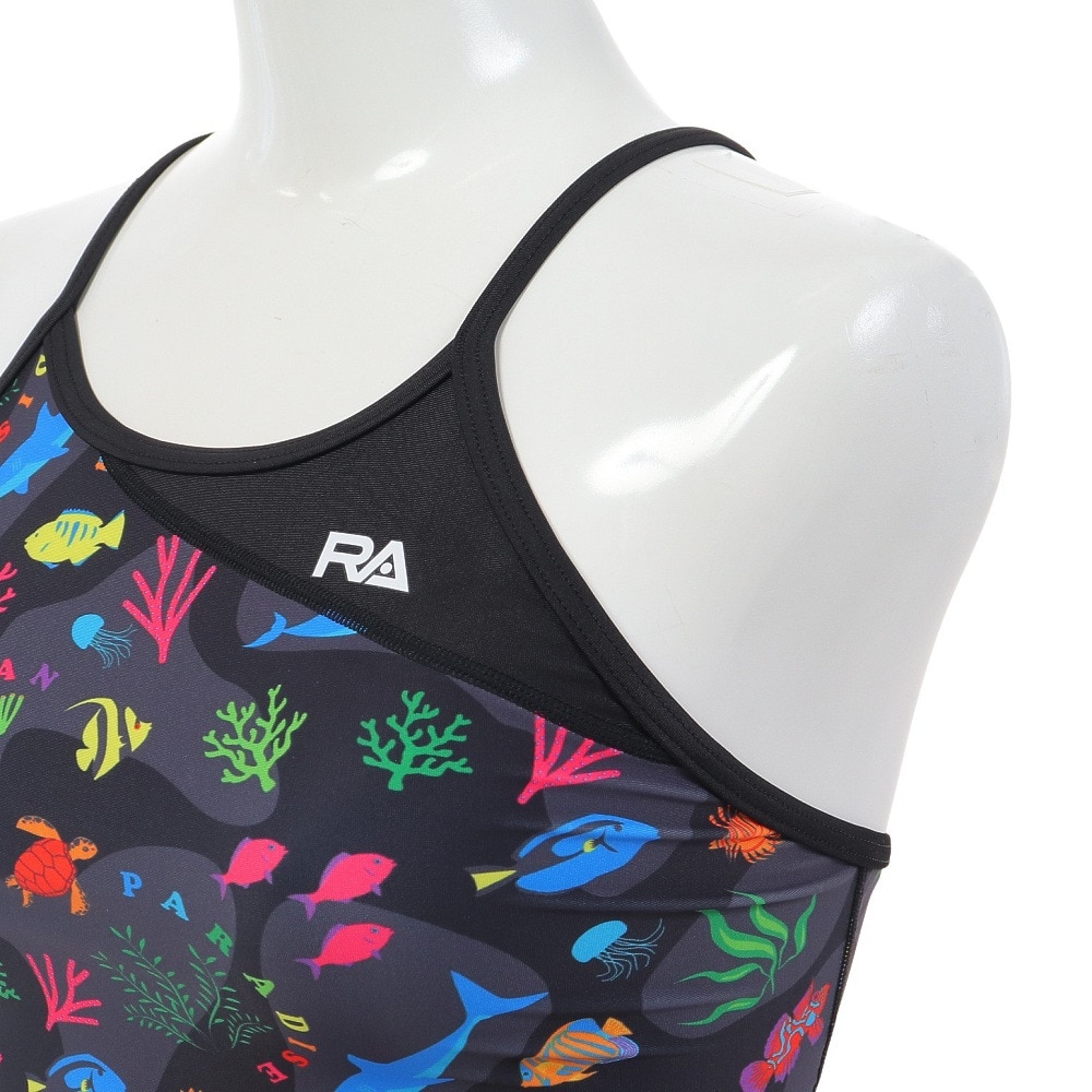 RA（RA）（レディース）フィットネス水着 レディース 水泳 ワンピース OCEANPARADISE RA523-FOCEN BKML