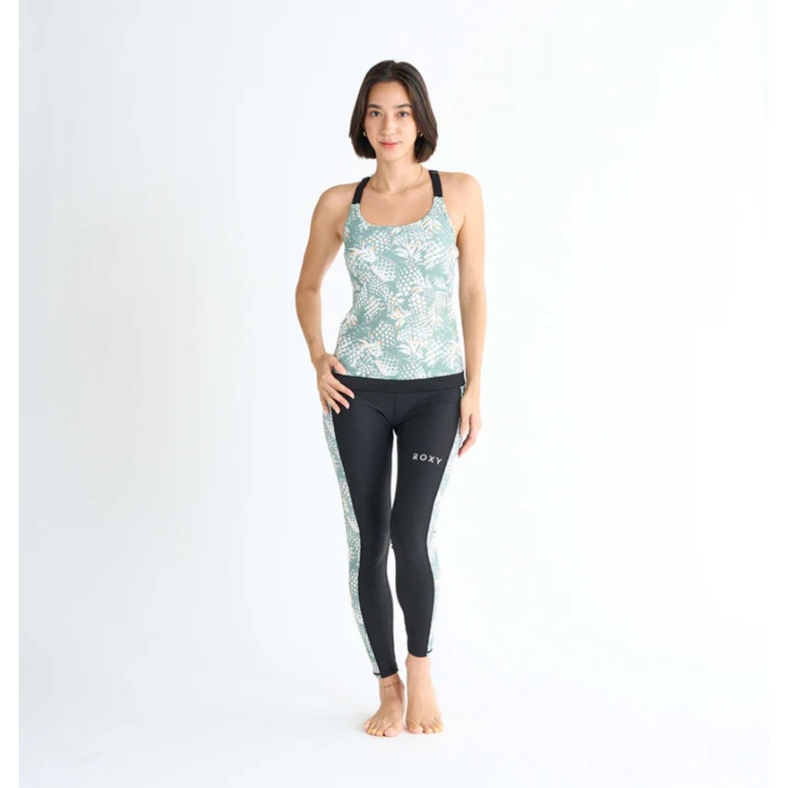 ロキシー（ROXY）（レディース）フィットネス水着 レディース 水泳 CATCH THE WATER 3点セット 黒 25SPRSW251500BLK 水泳 スイミング スイムウェア 