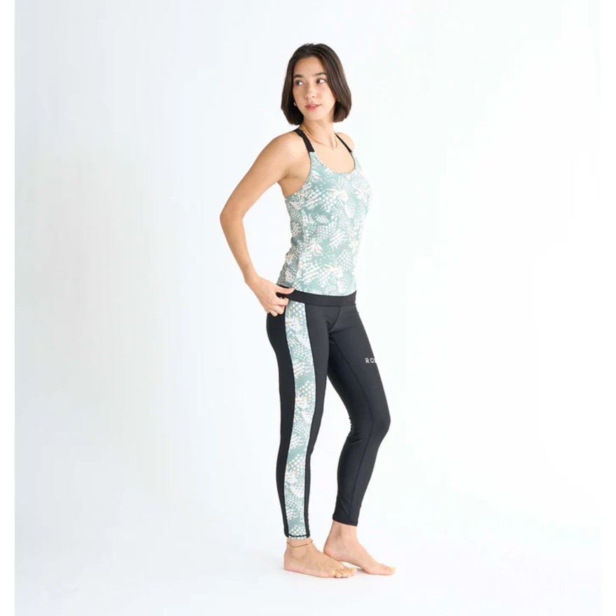 ロキシー（ROXY）（レディース）フィットネス水着 レディース 水泳 CATCH THE WATER 3点セット 黒 25SPRSW251500BLK 水泳 スイミング スイムウェア 