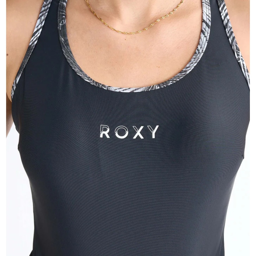 ロキシー（ROXY）（レディース）フィットネス水着 レディース 水泳 DIVE INTO YOU 2点セット 黒 25SPRSW251501BLK 水泳 スイミング スイムウェア 