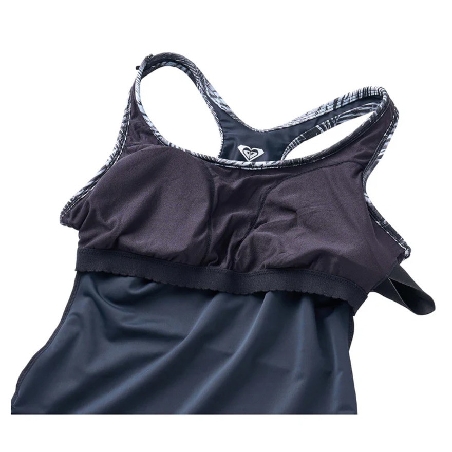 ロキシー（ROXY）（レディース）フィットネス水着 レディース 水泳 DIVE INTO YOU 2点セット 黒 25SPRSW251501BLK 水泳 スイミング スイムウェア 