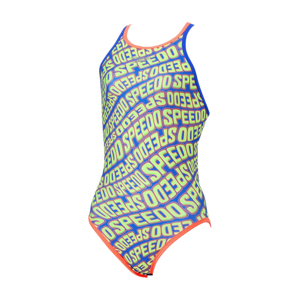 スピード（SPEEDO）（レディース）競泳水着 レディース 水泳 ファンピース ダブルバック ターンズスーツ ライム STW02504 LM 背穴 4WAYストレッチ性 