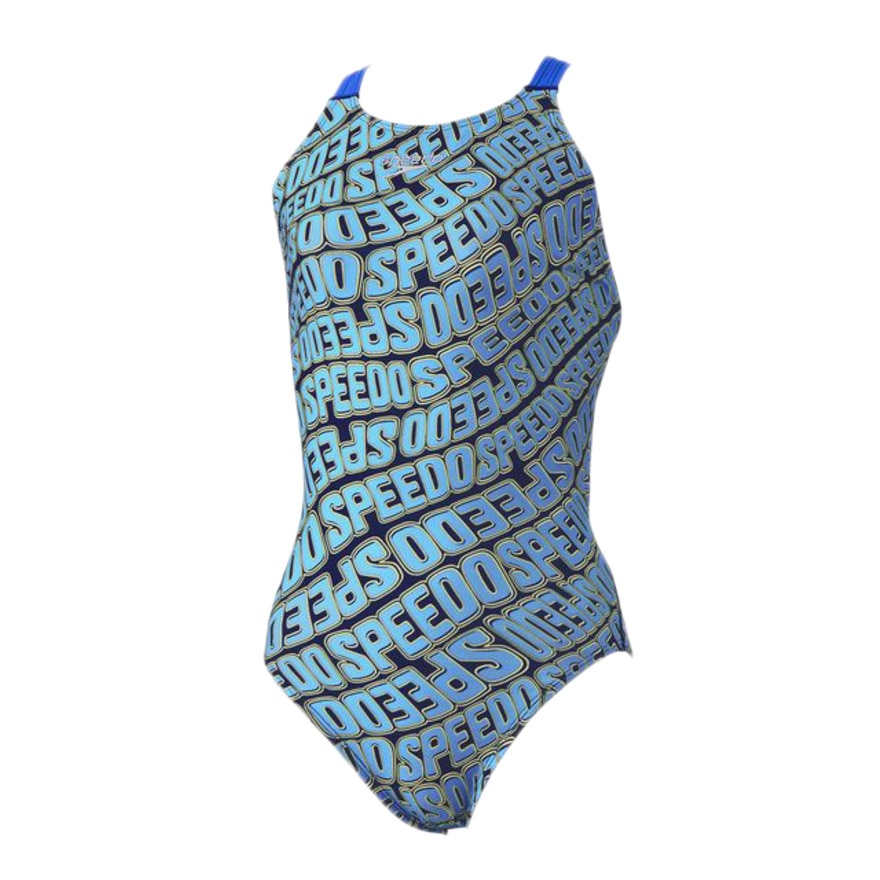 スピード（SPEEDO）（レディース）競泳水着 水泳 ウェーブロゴターンズスーツ STW02506 BL