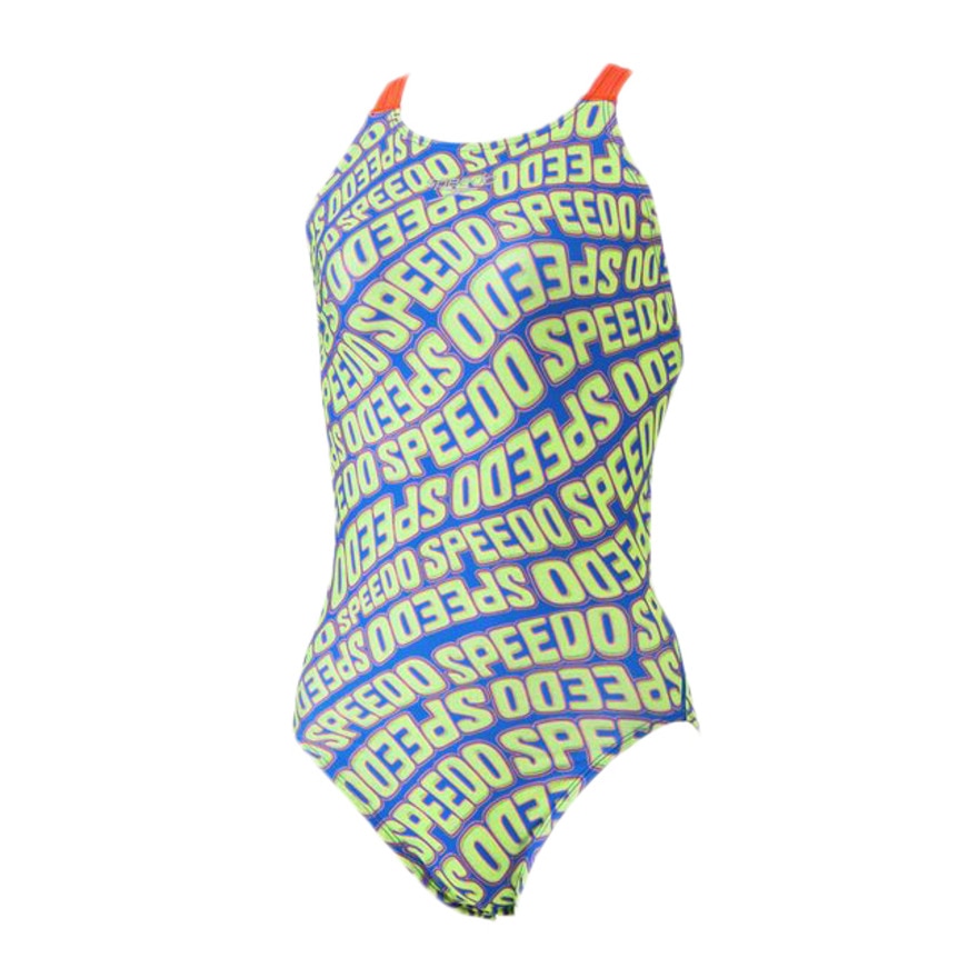 スピード（SPEEDO）（レディース）競泳水着 水泳 ウェーブロゴターンズスーツ STW02506 LM