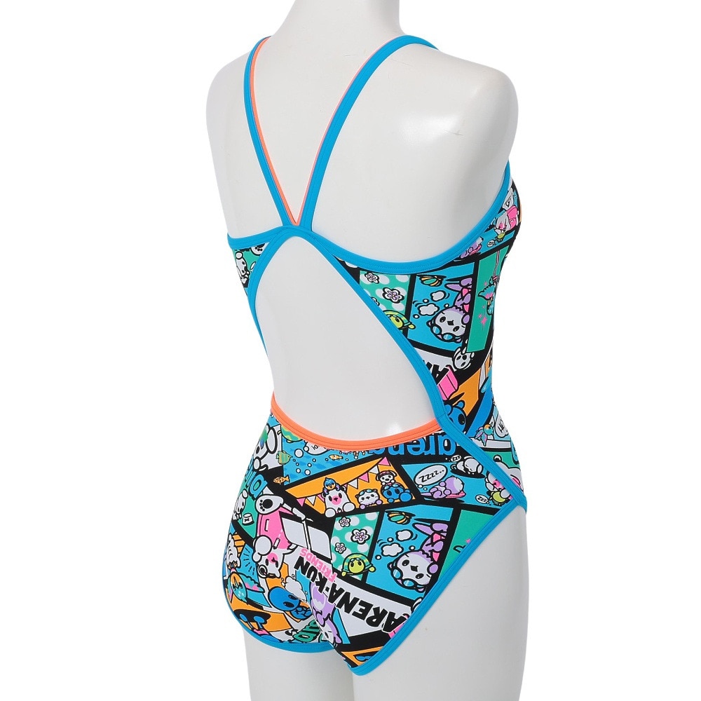 アリーナ（ARENA）（レディース）競泳水着 水泳 ECOタフ トレーニングワンピース AS5SWM14L BLWH