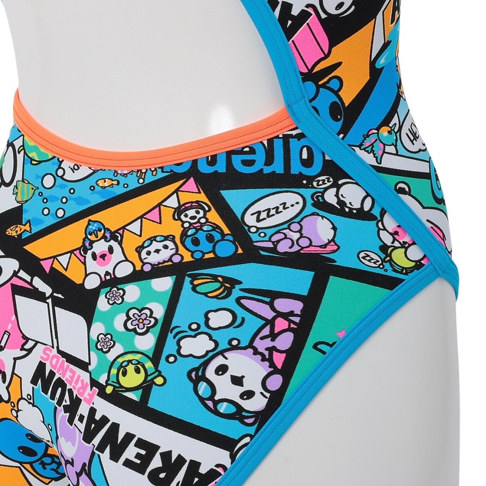 アリーナ（ARENA）（レディース）競泳水着 水泳 ECOタフ トレーニングワンピース AS5SWM14L BLWH