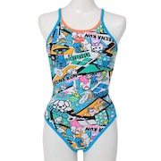 (レディース)競泳水着 水泳 ECOタフ トレーニングワンピース AS5SWM14L BLWH