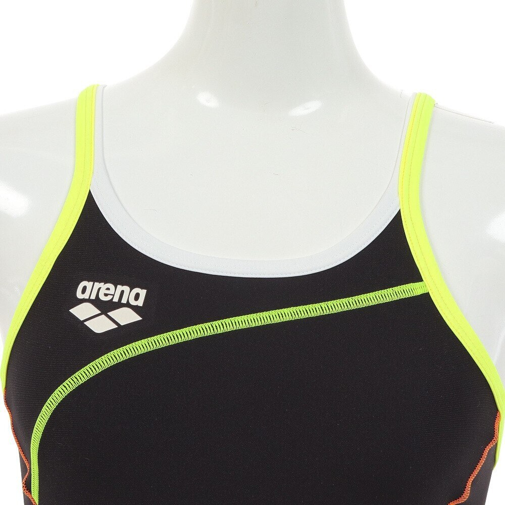 アリーナ（ARENA）（レディース）競泳水着 レディース 水泳 トレーニング ワンピース スパッツ 黒 SS-3Lサイズ SAR-4101W BKYL スイムウェア オールインワン