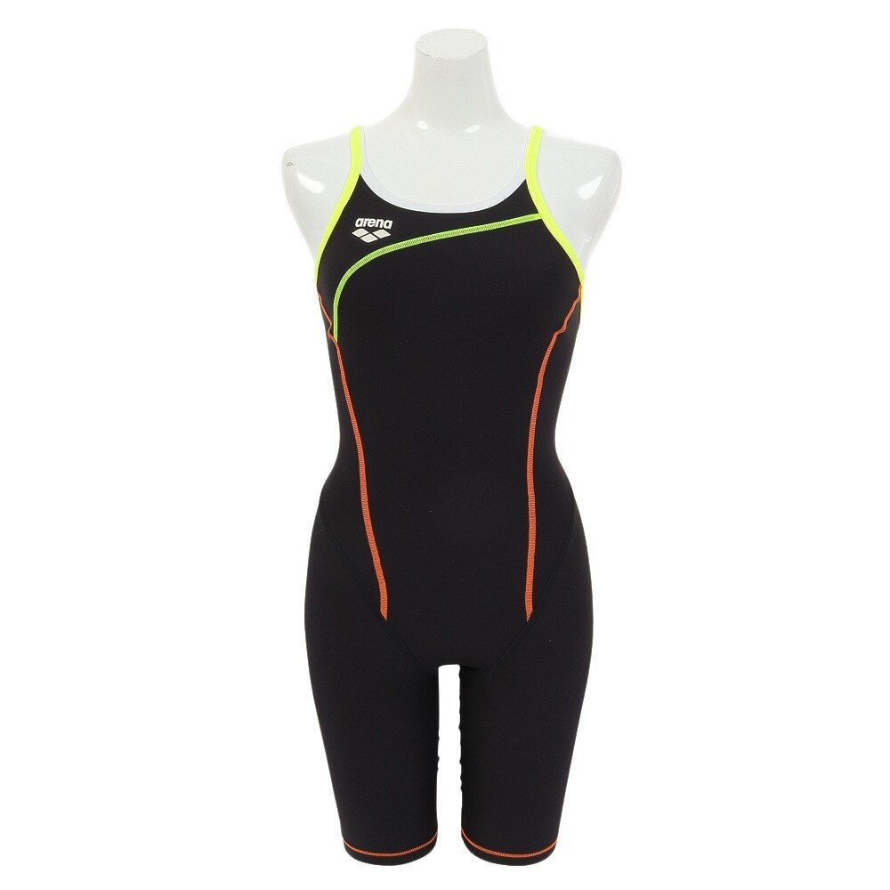 アリーナ（ARENA）（レディース）競泳水着 レディース 水泳 トレーニング ワンピース スパッツ 黒 SS-3Lサイズ SAR-4101W BKYL スイムウェア オールインワン