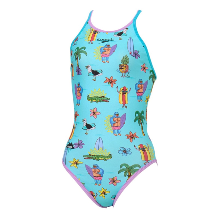 スピード（SPEEDO）（レディース）競泳水着 レディース 水泳 モルガ ターンズスーツ STW02551MU TQ