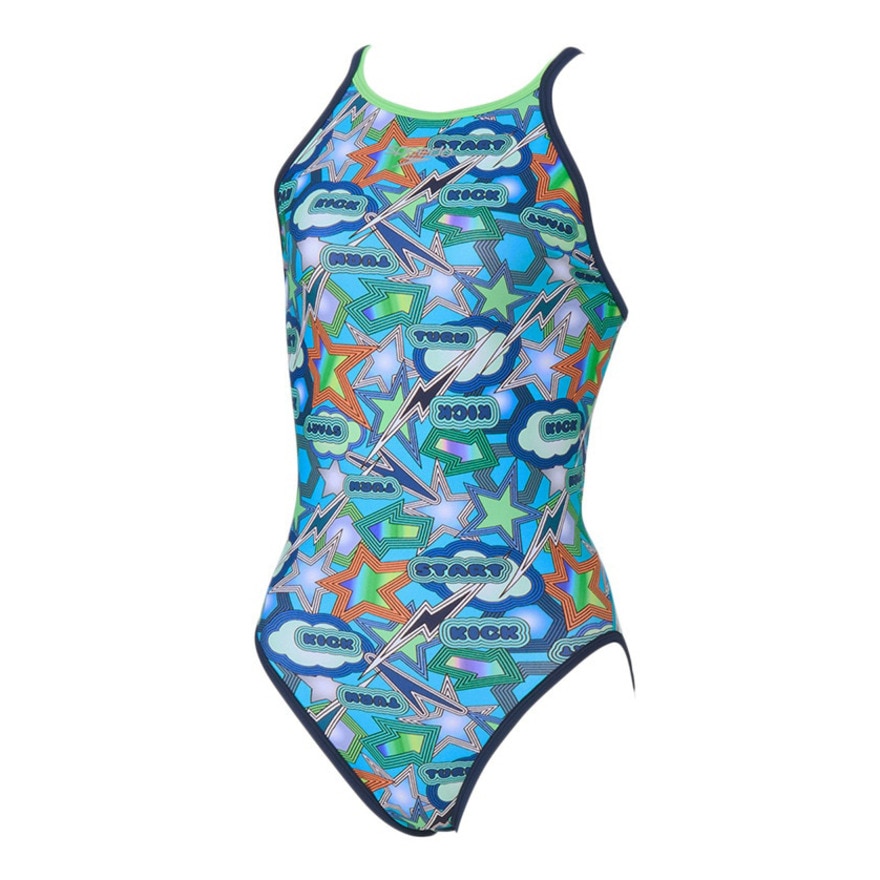 スピード（SPEEDO）（レディース）競泳水着 レディース 水泳 スパークリング ブーンターンズ スーツ STW02556 BL