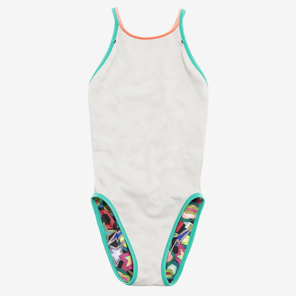スピード（SPEEDO）（レディース）競泳水着 レディース 水泳 スパークリングブーンターンズスーツ M-LLサイズ STW02556 MT 総柄 スイムウェア 練習用 