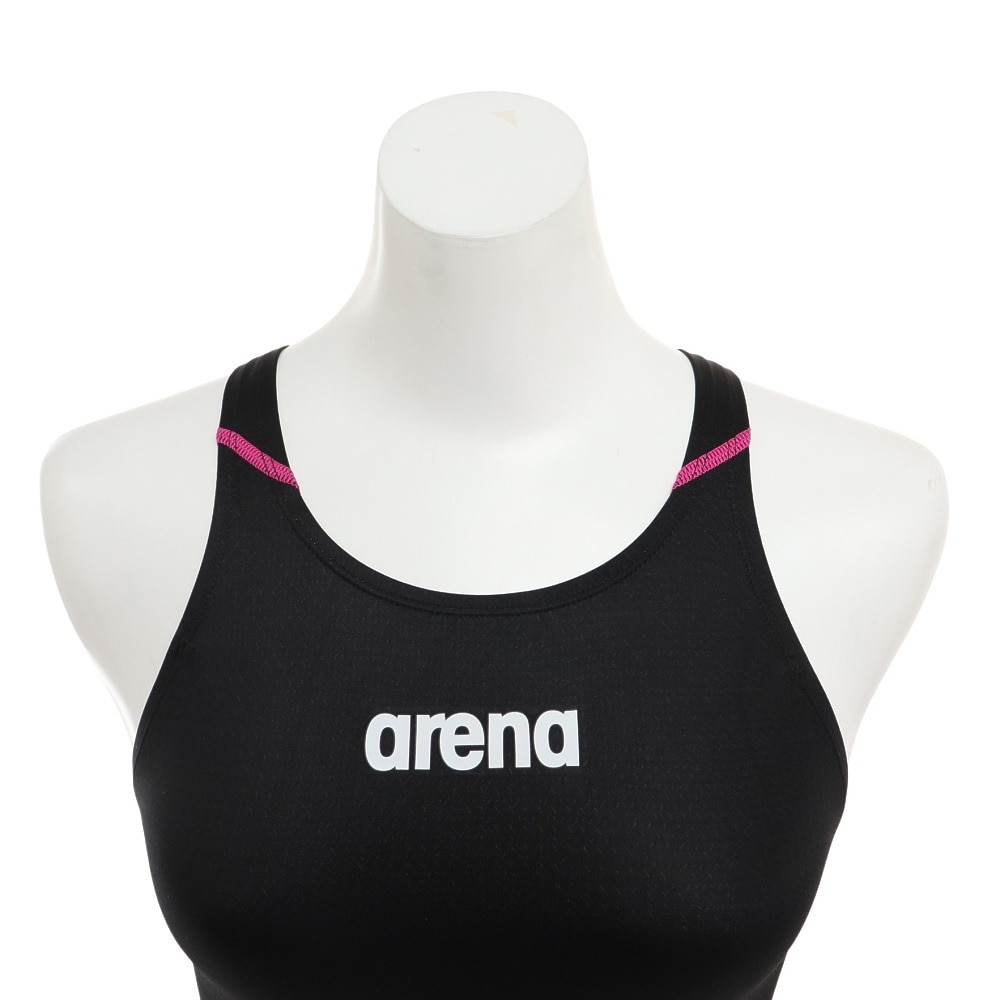 アリーナ（ARENA）（レディース）競泳水着 レディース 水泳 ハーフスパッツオープンバック WA承認モデル ARN-1020W BKPK