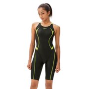 スピード(SPEEDO)(レディース)競泳水着 水泳 フレックスシグマカイセミオープンバックニースキン FINA承認 SCW12302F CG