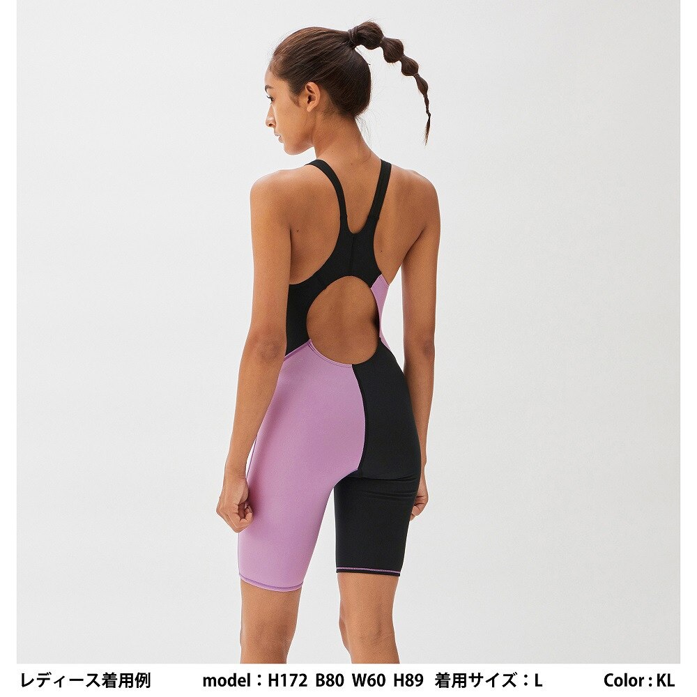 スピード（SPEEDO）（レディース）競泳水着 レディース 水泳 パネルフリージリーターンズニースキン STW12303 KL