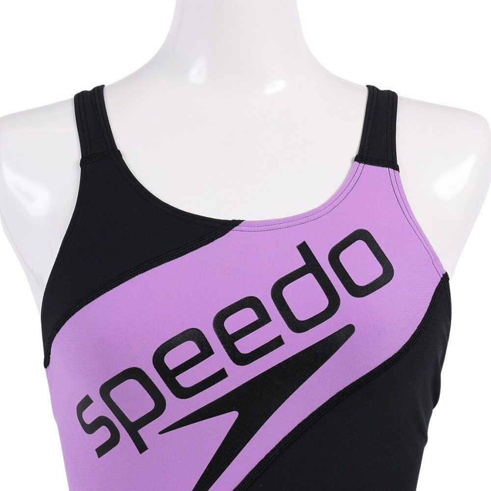 スピード（SPEEDO）（レディース）競泳水着 レディース 水泳 パネルフリージリーターンズニースキン STW12303 KL