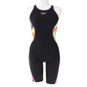スピード（SPEEDO）（レディース）競泳水着 レディース 水泳 サイドシーサイドカラーブロックターンズニースキン STW12306 MT