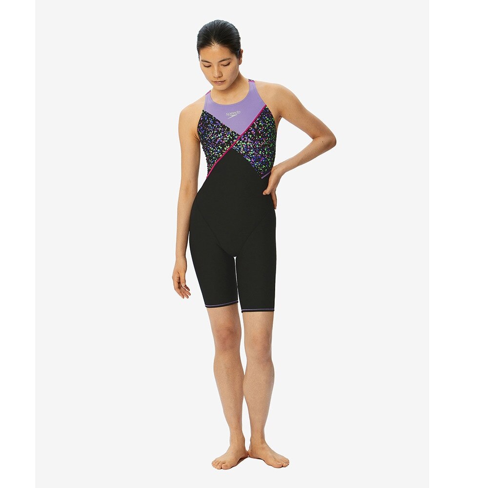 スピード（SPEEDO）（レディース）競泳水着 レディース 水泳 シードッツターンズニースキン STW12350 PG