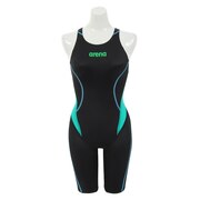 アリーナ(ARENA)(レディース)競泳水着 レディース 水泳 アクアアドバンスド ハーフスパッツオープンバック WA承認モデル ARN-1024W BKGN