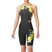 (レディース)競泳水着 レディース 水泳 レーシングワンピーススパッツ WA承認 AS4FRC53W BKYL