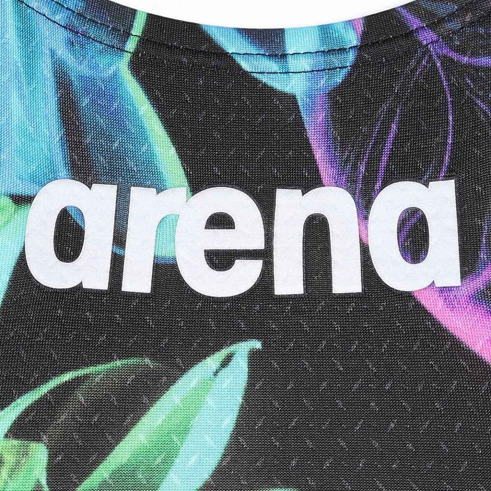 アリーナ（ARENA）（レディース）競泳水着 水泳 レーシングワンピーススパッツ WA承認モデル ブラック×ブルー S-LLサイズ AS5SRC20L オープンバック
