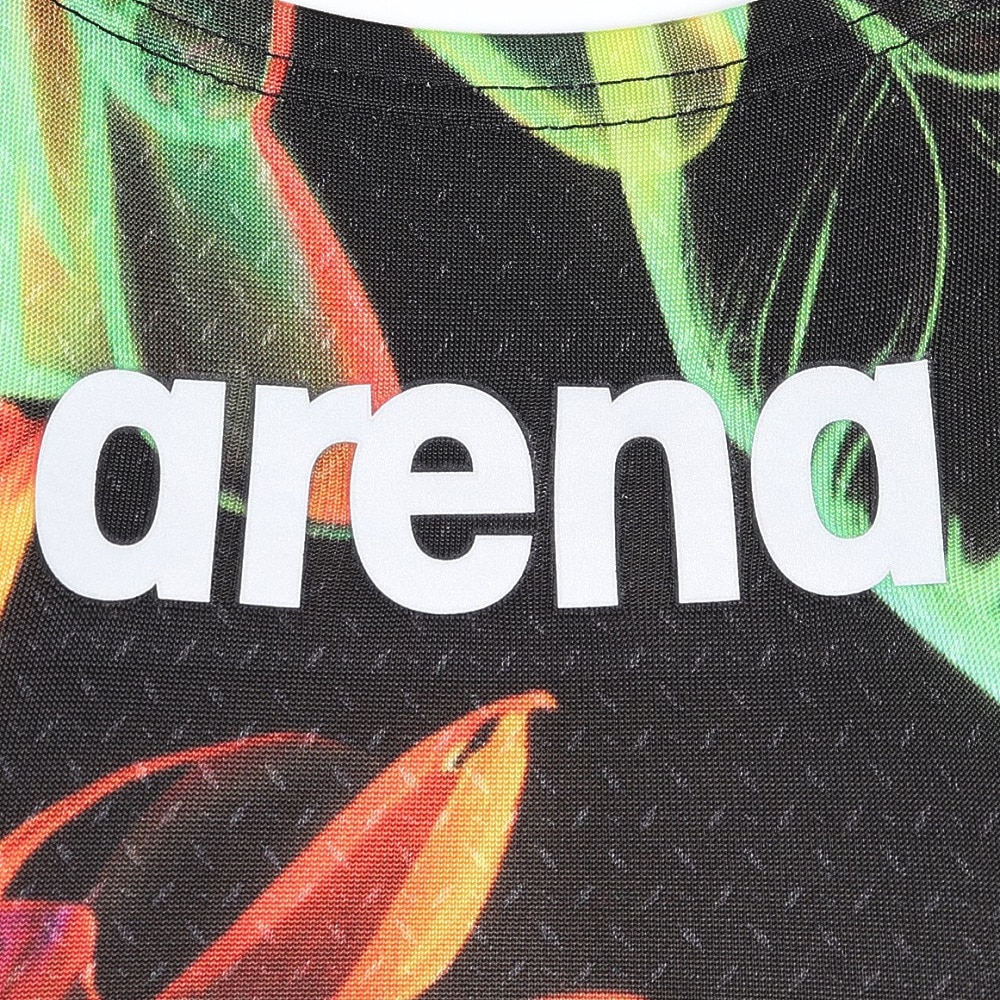 アリーナ（ARENA）（レディース）競泳水着 水泳 レーシングワンピーススパッツ ブラック×ピンク S-LLサイズ WA承認モデル AS5SRC20L BKPK オープンバック
