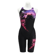 (レディース)競泳水着 レディース 水泳 アクアアドバンスド レーシングワンピーススパッツ WA承認 AS5SRC58L BKPK