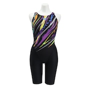 (レディース)競泳水着 レディース 水泳 レーシングワンピーススパッツ WA承認 AS5SRC59L BKPP