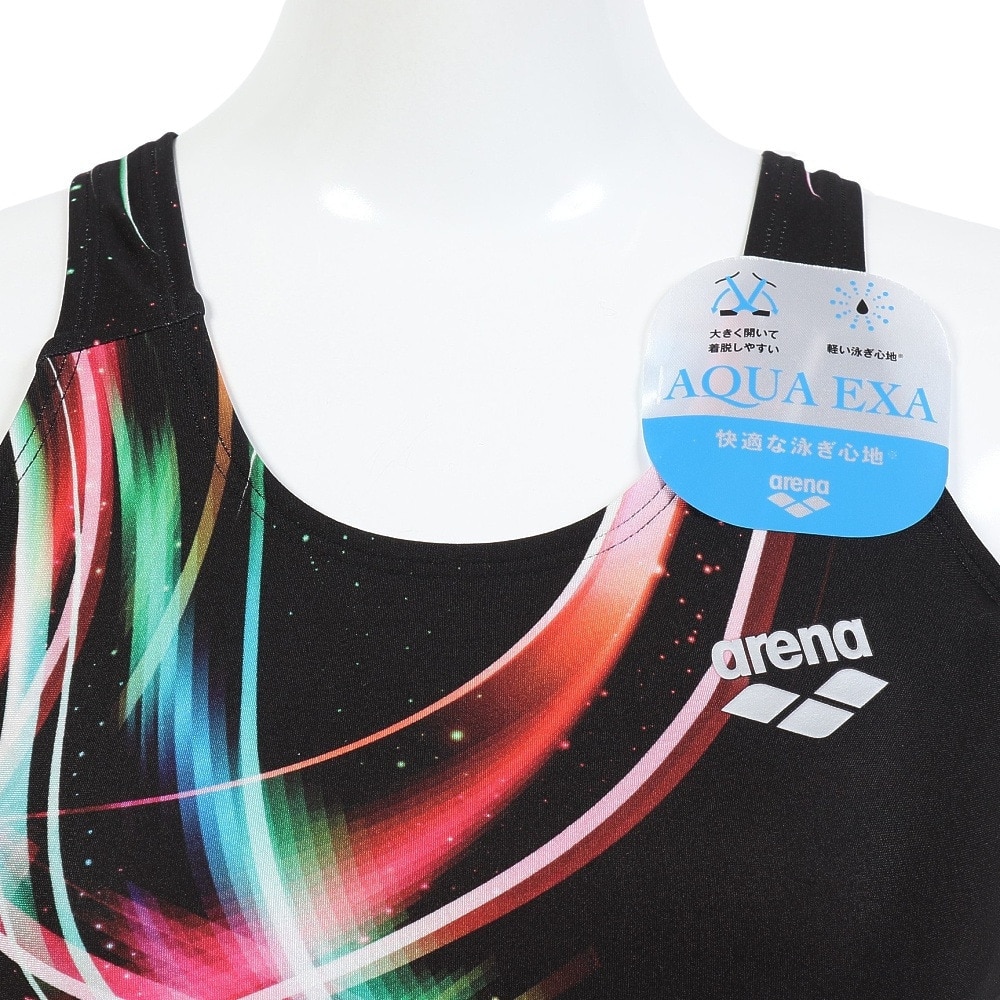 アリーナ（ARENA）（レディース）競泳水着 水泳 フィットネス ワンピーススパッツ AS5SWF07L BKRD